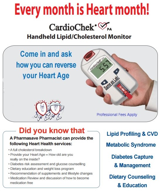 cardio check at Gordon Pharmasave